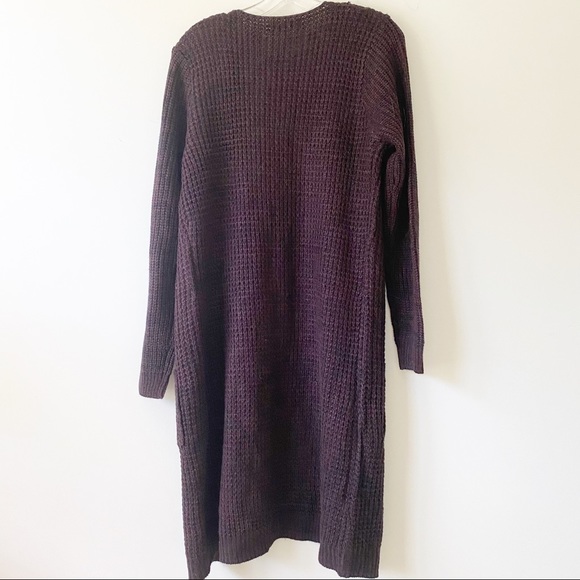 MOD waffle open front duster cardigan L - Picture 2 of 5